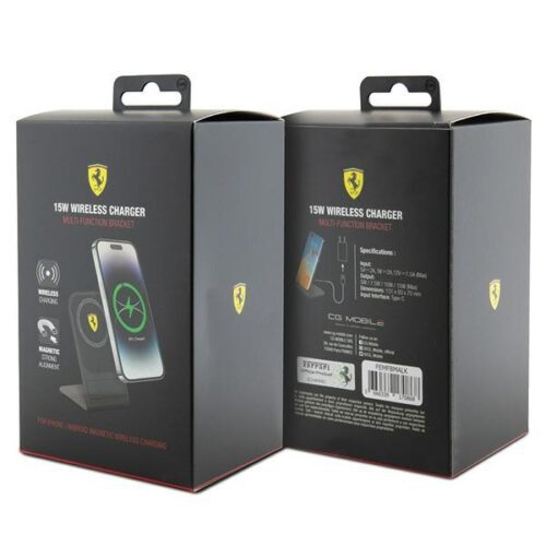 Ferrari FEMFBMALK 2-az-1-ben MagSafe indukciós töltő 15W fekete - Image 2