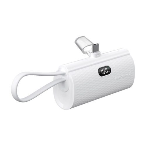 Forcell F-Energy Power Plug F5K3 Powerbank tápcsatlakozó 5000mAh Type-C csatlakozóval PD 20W - fehér - Image 2