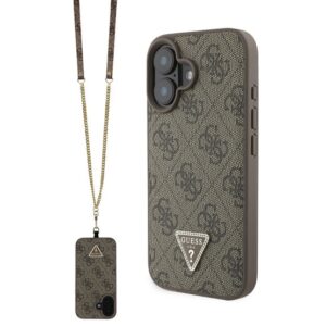 GUESS LEATHER METAL LOGO STRASS CROSSBODY szilikon telefonvédő (ütésállóság