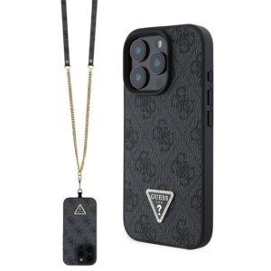 GUESS LEATHER METAL LOGO STRASS CROSSBODY szilikon telefonvédő (ütésállóság