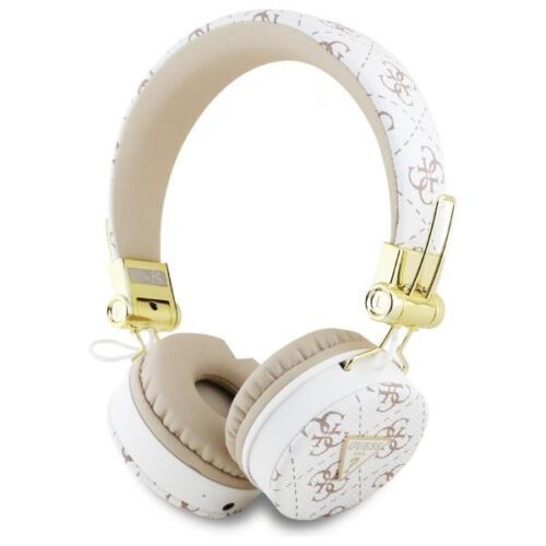 Guess GUBH70E4PTMH 4G Triangle Round Shape bluetooth vezeték nélküli fejhallgató ENC - fehér
