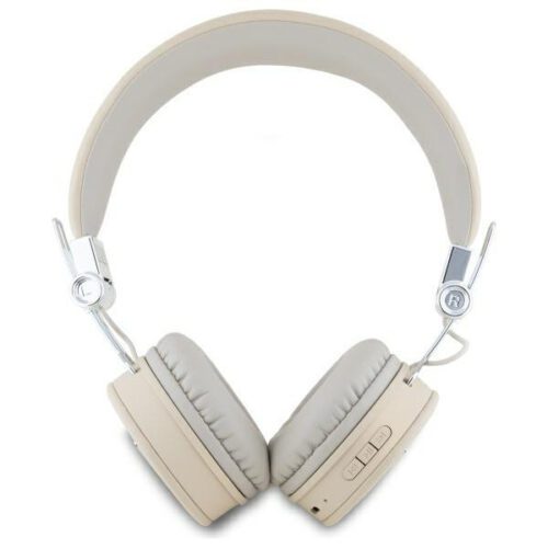 Guess GUBH70PGTSPSE Grained Classic Round Shape bluetooth vezeték nélküli fejhallgató ENC - bézs - Image 2