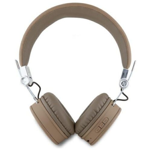Guess GUBH70PGTSPSW Grained Classic Round Shape bluetooth vezeték nélküli fejhallgató ENC - barna - Image 2