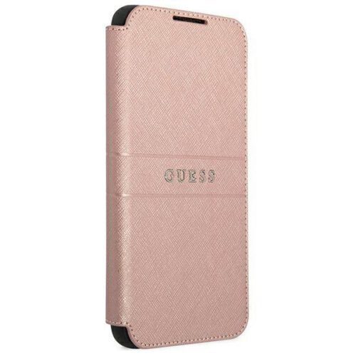 Guess GUBKS22MPSASBPI S22+ S906 rózsaszín Saffiano csíkos könyvtok - Image 2
