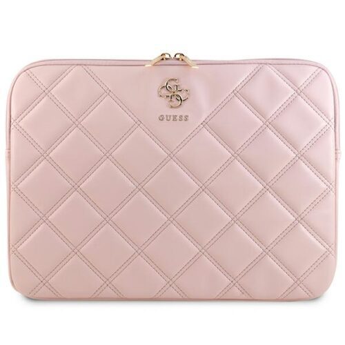 Guess GUCS14ZPSQSSGP Quilted 4G notebook táska 14" - rózsaszín