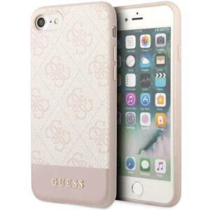 Guess GUHCI8G4GLPI iPhone 7/8/SE 2020 / SE 2022 rózsaszín keménytok 4G Stripe Collection