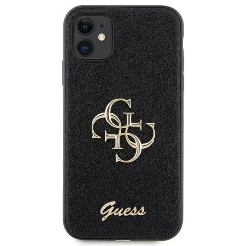 Guess GUHCN61HG4SGK iPhone 11 6.1" fekete keménytok Glitter Script Big 4G - Image 2