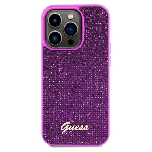 Guess GUHCP14LPMSDGSF iPhone 14 Pro 6.1" fukszia keménytok Disco Metal Script iPhone 14 Pro 6.1" fukszia keménytok - Image 2