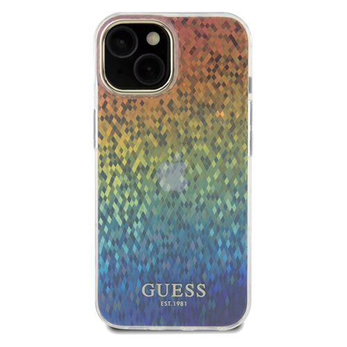 Guess GUHCP14SHDECMI iPhone 14 6.1" sokszínű keménytok IML Faceted Mirror Disco Iridescent tükör - Image 2
