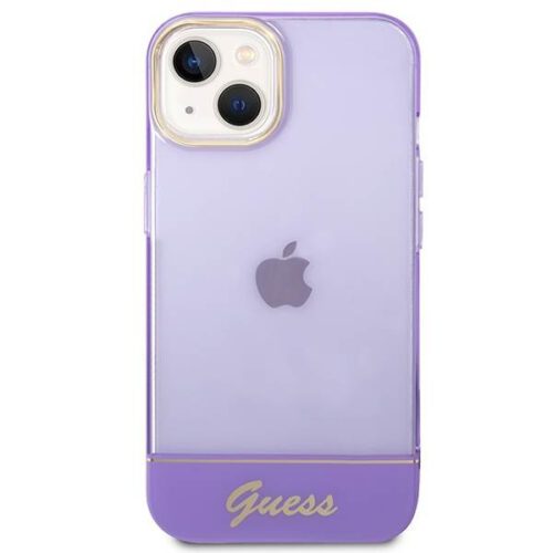 Guess GUHCP14SHGCOU iPhone 14 6.1" lila keménytok áttetsző - Image 2