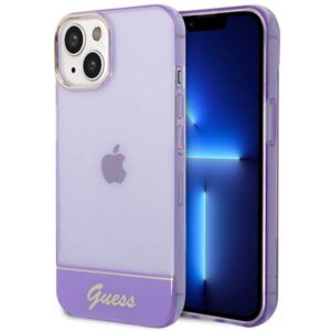 Guess GUHCP14SHGCOU iPhone 14 6.1" lila keménytok áttetsző