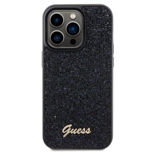 Guess GUHCP14XPMSDGSK iPhone 14 Pro Max 6.7" fekete keménytok Disco Metal Script - Image 2