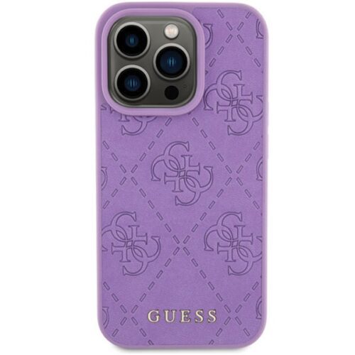 Guess GUHCP15LP4EPMU iPhone 15 Pro 6.1" lila/világos lila keménytok bőr 4G bélyegzővel - Image 2