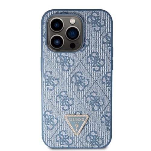 Guess GUHCP15LP4TDSCPB iPhone 15 Pro 6.1" kék keménytok Crossbody 4G fém logóval - Image 2