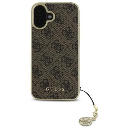 Guess GUHCP16MGF4GBR 4G Charms Collection keménytok iPhone 16 Plus - barna - Image 2