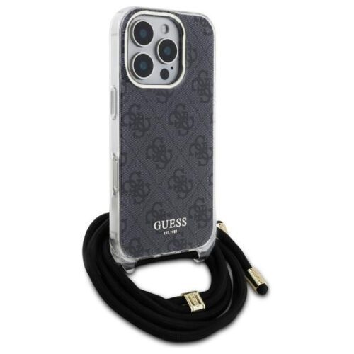 Guess GUHCP16XHC4SEK Crossbody Cord 4G Print keménytok iPhone 16 Pro Max - fekete - Image 2