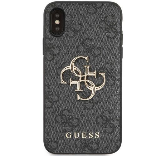 Guess GUHCPX4GMGGR iPhone X/XS szürke keménytok 4G nagy fém logó - Image 2