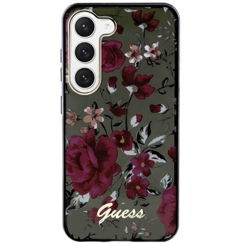 Guess GUHCS23MHCFWSA Samsung Galaxy S23+ S916 zöld/khaki keménytok virág kollekció - Image 2