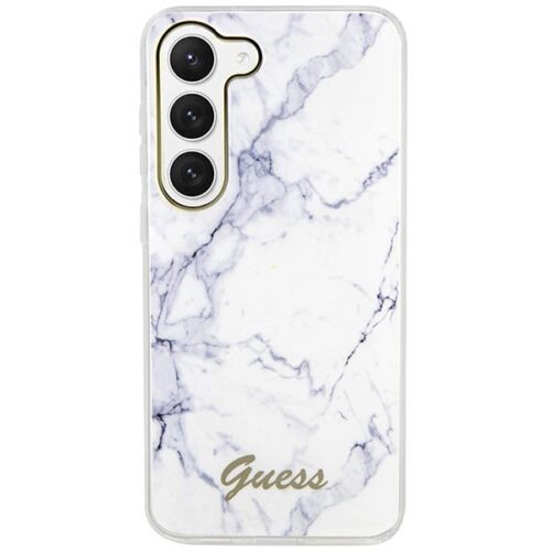 Guess GUHCS23MPCUMAH Samsung Galaxy S23+ S916 fehér keménytok Márvány - Image 2