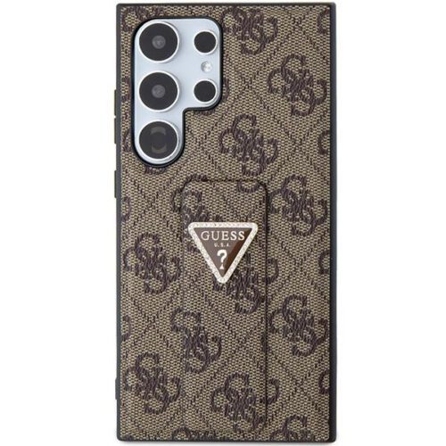 Guess GUHCS24LPGS4TDW S24 Ultra S928 barna keménytok Grip Stand 4G Triangle Strass - Image 2