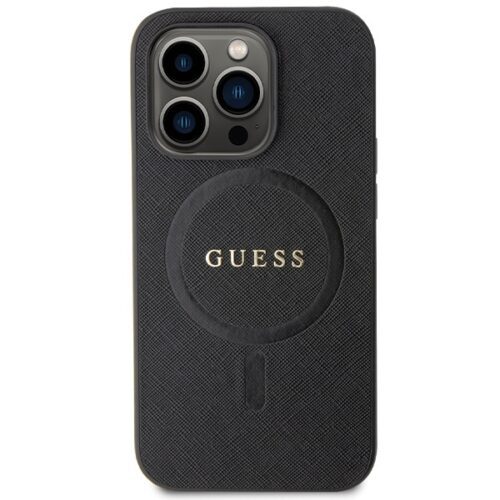 Guess GUHMP14LPSAHMCK iPhone 14 Pro 6.1" fekete keménytok Saffiano MagSafe Saffiano - Image 2