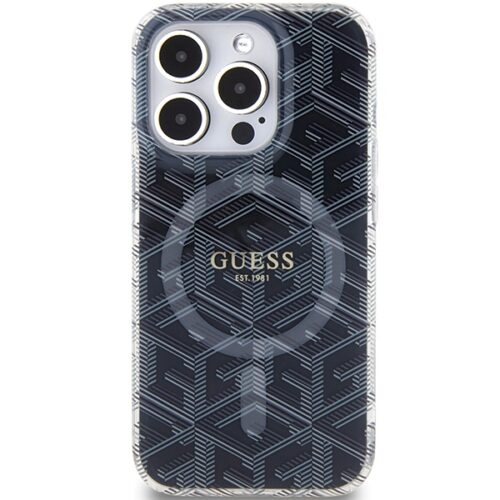 Guess GUHMP15LHGGCUSTGK iPhone 15 Pro 6.1" fekete keménytok IML GCube MagSafe IML GCube - Image 2