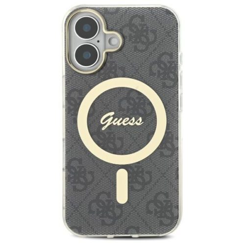 Guess GUHMP16MH4STK IML 4G MagSafe-kompatibilis keménytok iPhone 16 Plus - fekete - Image 2