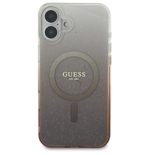 Guess GUHMP16MHGRCELW IML Glitter Gradient MagSafe keménytok iPhone 16 Plus - barna - Image 2