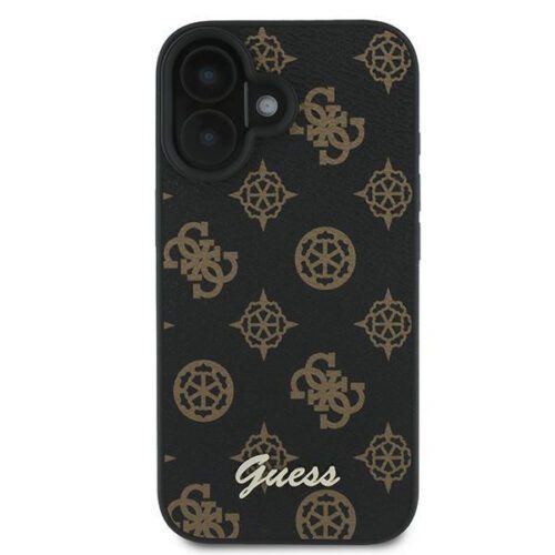 Guess GUHMP16MPGPYSK Peony Script MagSafe keménytok iPhone 16 Plus - fekete - Image 2