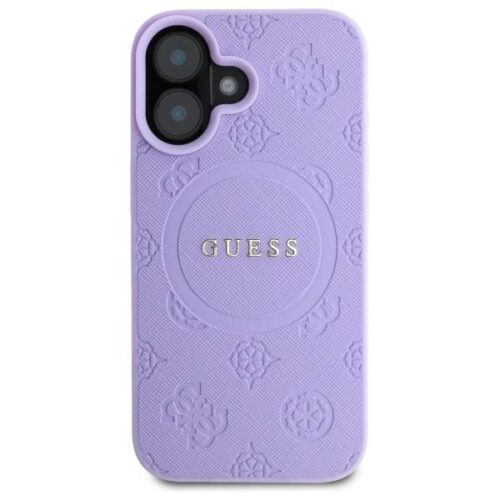 Guess GUHMP16MPSAPSMEU Saffiano Peony Classic Logo MagSafe-kompatibilis keménytok iPhone 16 Plus - lila - Image 2