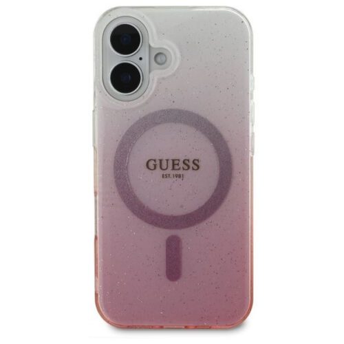 Guess GUHMP16SHGRCELP IML Glitter Gradient MagSafe keménytok iPhone 16 - rózsaszín - Image 2