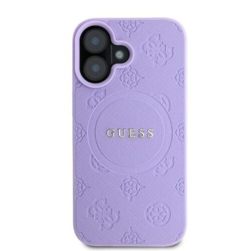 Guess GUHMP16SPSAPSMEU MagSafe Safiano Peony Classic Logo keménytok iPhone 16 - lila - Image 2