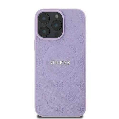 Guess GUHMP16XPSAPSMEU Saffiano Peony Classic Logo MagSafe keménytok iPhone 16 Pro Max - lila - Image 2