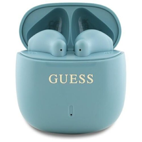 Guess GUTWSJ14ESGQ Printed Classic Logo TWS Bluetooth vezeték nélküli fülhallgató - türkizkék