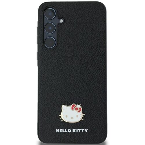 Hello Kitty HKHCSA55PGHDLMK Metal Logo Kitty Head keménytok Samsung Galaxy A55 - fekete - Image 2