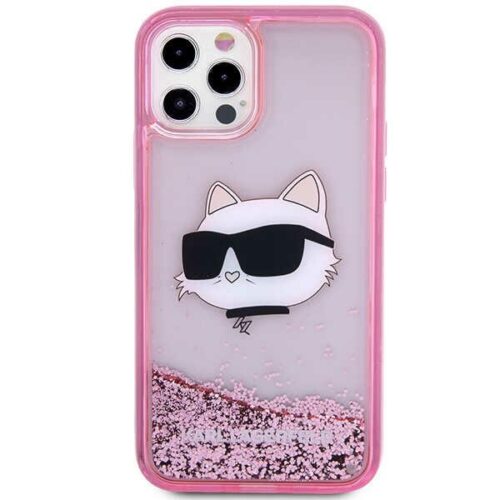 1" rózsaszín keménytok Glitter Choupette fej