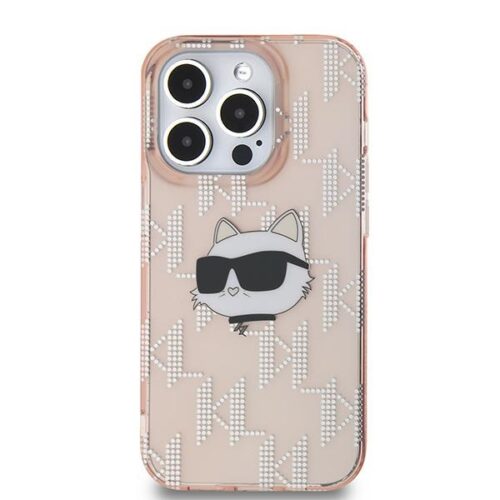 Karl Lagerfeld KLHCP13LHKLPCHP IML Choupette Head & Monogram tok iPhone 13 / 13 Pro - rózsaszín - Image 2