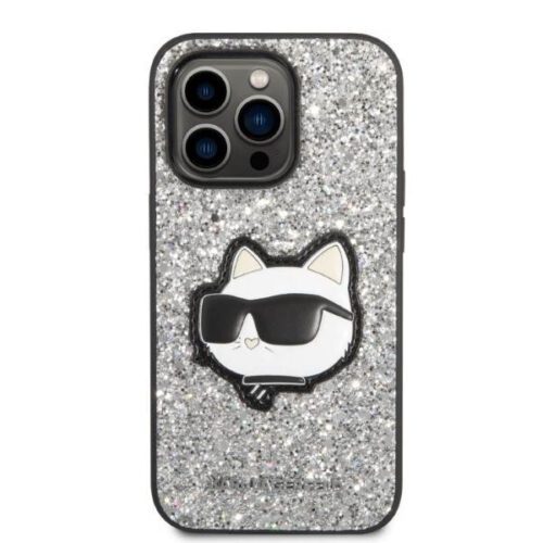 7" ezüst keménytok Glitter Choupette Patch tok
