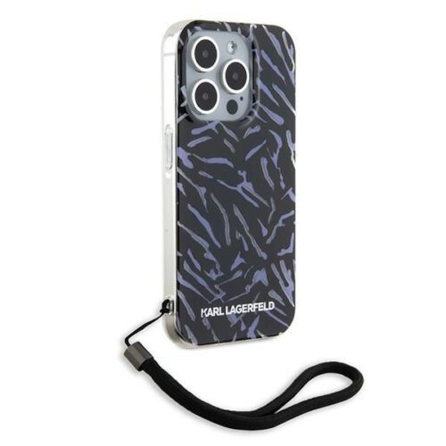 Karl Lagerfeld KLHCP15XHZBPKCCU Zebra With Cord tok iPhone 15 Pro Max - lila - Image 2