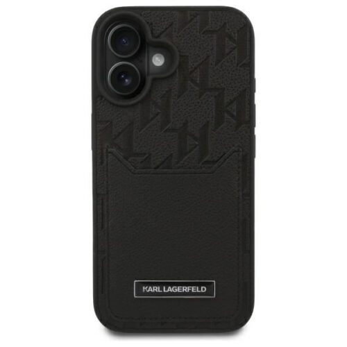 Karl Lagerfeld KLHCP16SPGKHPRPK Cardslots Monogram keménytok iPhone 16 - fekete - Image 2