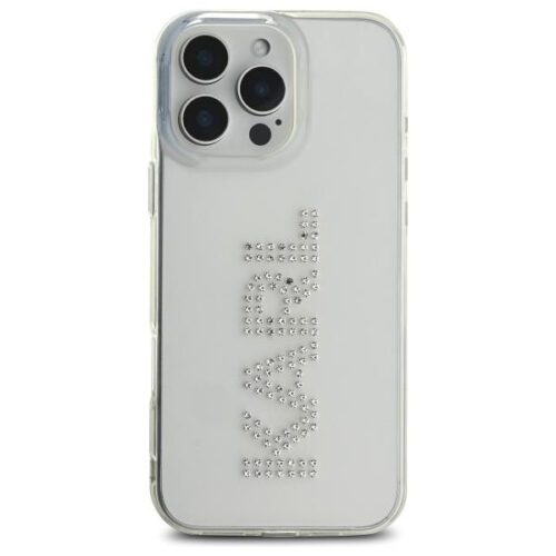 Karl Lagerfeld KLHCP16XHKLSTDCT IML Rhinestones Logo tok iPhone 16 Pro Max - átlátszó - Image 2