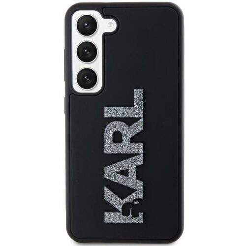 Karl Lagerfeld KLHCS23M3DMBKCK Samsung Galaxy S23+ fekete keménytok 3D gumi csillogó logóval - Image 2