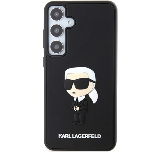 Karl Lagerfeld KLHCS24M3DRKINK S24+ S926 fekete keménytok 3D gumi ikonikus - Image 2