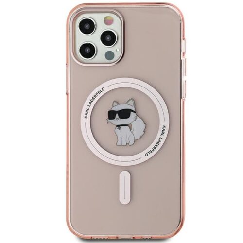 Karl Lagerfeld KLHMP12MHFCCNOP IML Choupette MagSafe-kompatibilis tok iPhone 12/12 Pro - rózsaszín - Image 2