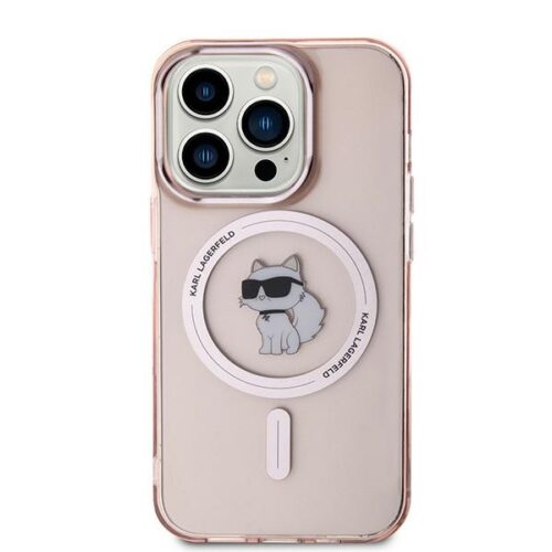 Karl Lagerfeld KLHMP14LHFCCNOP IML Choupette MagSafe-kompatibilis tok iPhone 14 Pro - rózsaszín - Image 2