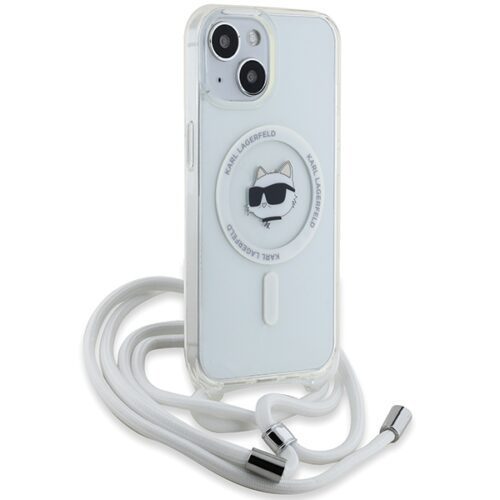 Karl Lagerfeld KLHMP14SHCCHNT IML Choupette Head & Cord MagSafe-kompatibilis tok iPhone 14 - átlátszó - Image 2