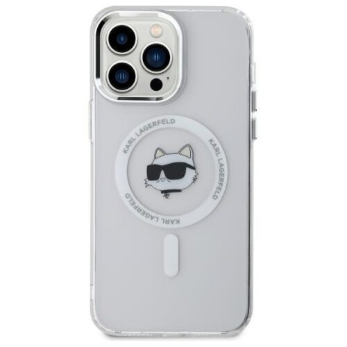 Karl Lagerfeld KLHMP14XHLSCHH IML Metal Choupette Head MagSafe-kompatibilis keménytok iPhone 14 Pro Max - fehér - Image 2