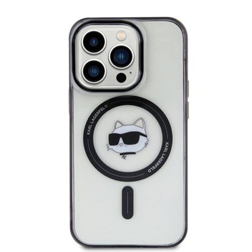 Karl Lagerfeld KLHMP15LHCHNOTK iPhone 15 Pro 6.1" átlátszó keménytok IML Choupette's Head MagSafe IML Choupette's Head MagSafe - Image 2