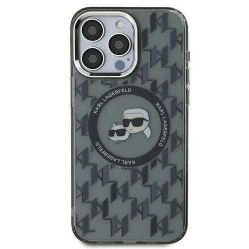 Karl Lagerfeld KLHMP15LHMCKMHK IML Monogram Karl&Choupette Head MagSafe tok iPhone 15 Pro - fekete - Image 2