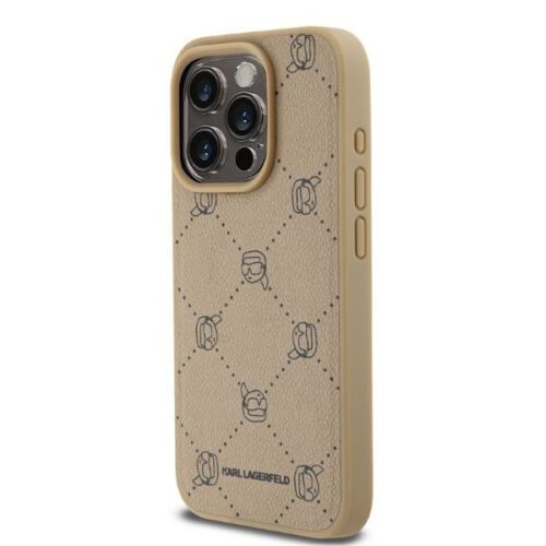 Karl Lagerfeld KLHMP15LPGKHPHE Magsafe Karl Head tok iPhone 15 Pro - bézs - Image 2
